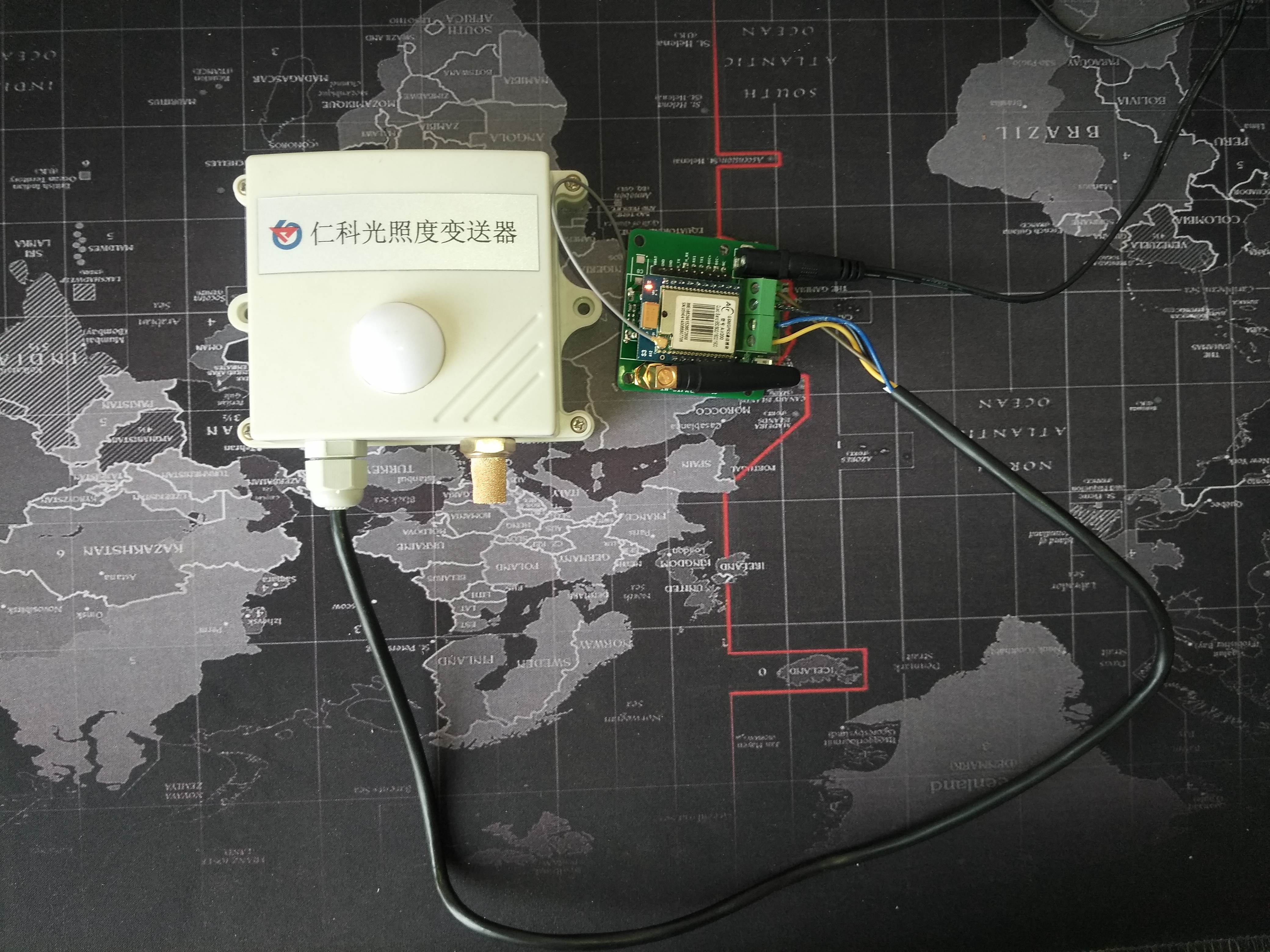 光照度传感器与DTU