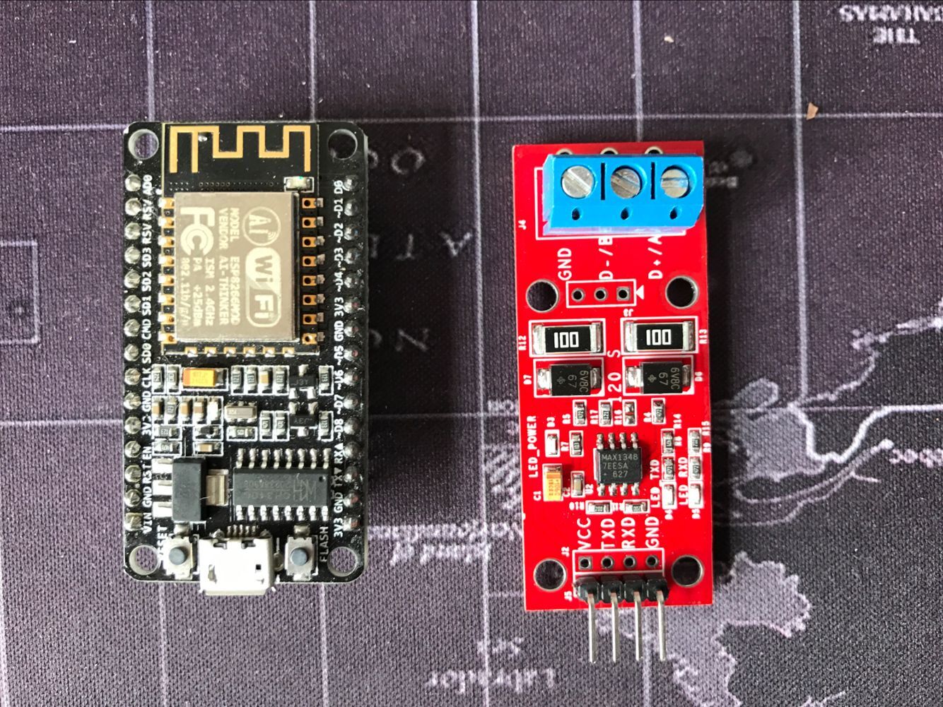 nodemcu+TTL转485